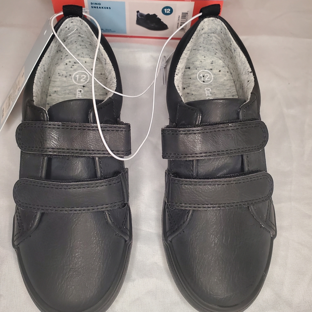 Cat & Jack Black Kids Velcro Sneakers
